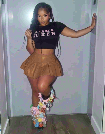 Leather Pleated Mini Skirt